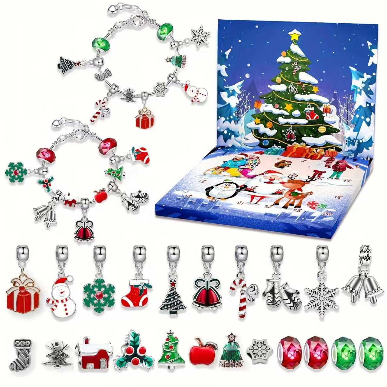 Resin Art Case - Creative Christmas 24-Day Countdown Calendar Box