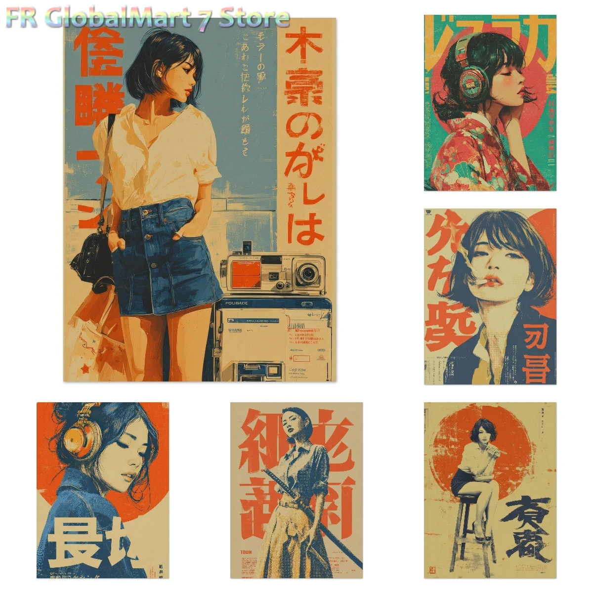 Diamond Painting Vintage Japan - Resin Art Wallpaper 评论和价格