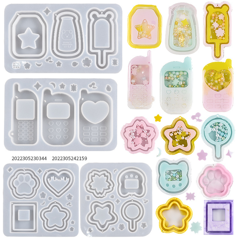Resin Shaker Molds Set Charms  - Resin Art Equipment 评论和价格