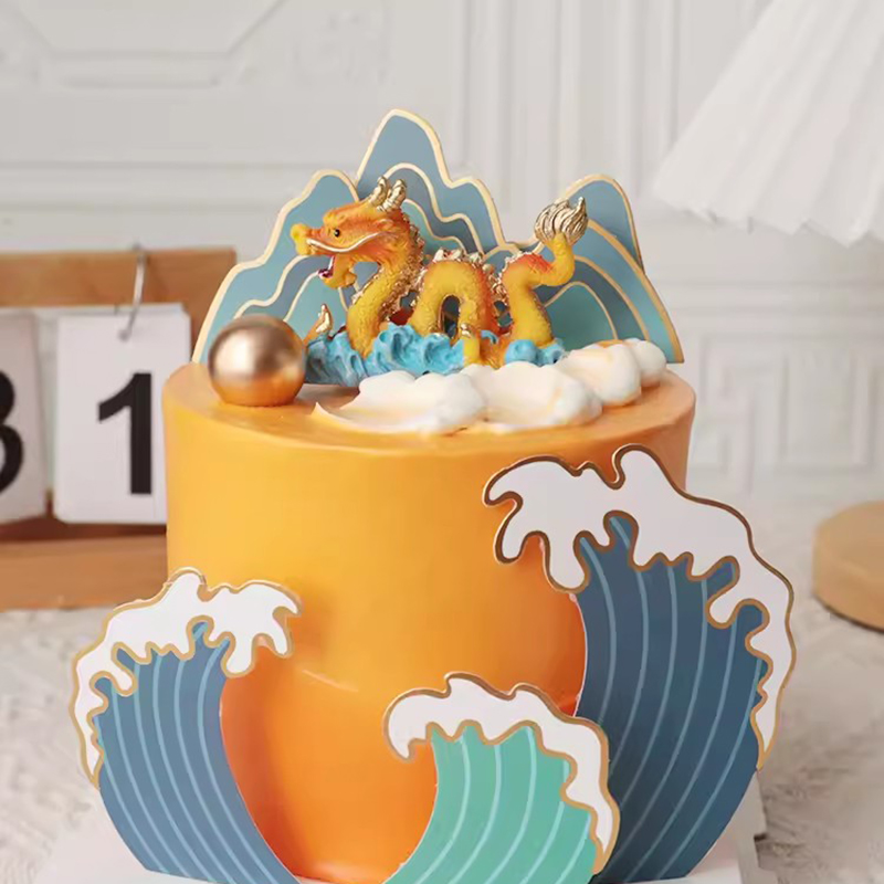 Chinese Style Happy Cake Toppe - Resin Art Alphabet 评论和价格