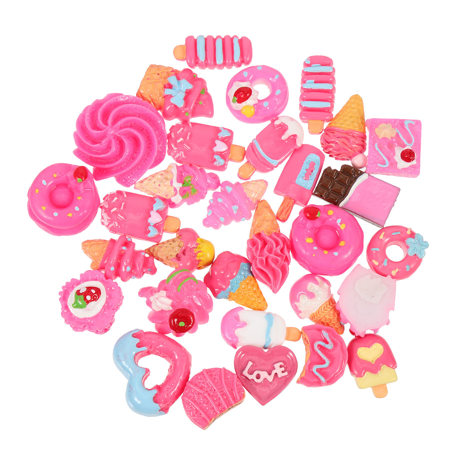 30pcs Kawaii Resin Mini Food C - Resin Art Case 评论和价格