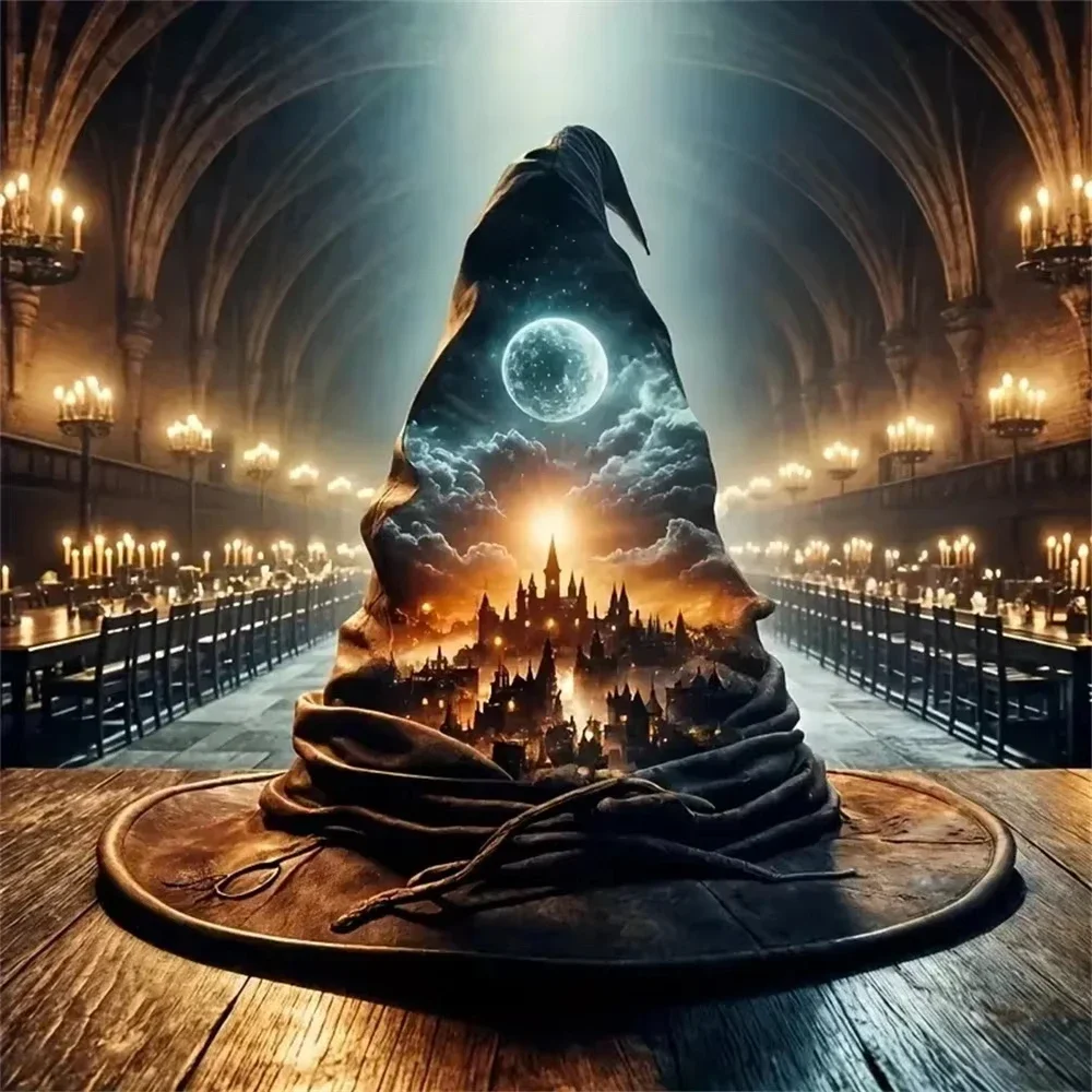 DIY Dark Fantasy Wizard Hat Wi - Resin Art Wallpaper 评论和价格